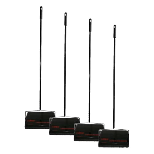 Winco Steel Carpet/Floor Sweeper,Medium,Black (Pack of 4) - size: Medium (Pack of 4)