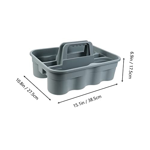 GLEAVI Large Storage Wicker Basket Cleaning Supply Organizer Carrier Box Case