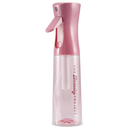 Spray Bottle Mister for Hair - Continuous Mister, Fine Water Mist, Trusted by Professional Salons & Barbers, 10.1oz - Clear Bottle (Rose) - color: Rose