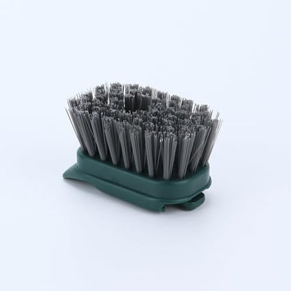 DAPOWER Dish Brush Refill Head, Replaceable Nylon Bristles Brush Heads - 2 Pack (Dark Green) - color: Dark Green
