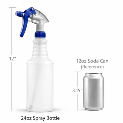 Bar5F Professional Sprayer 24-Ounce - 20 Foot Spray, Bleach Resistant, Adjustable Nozzle, All-Purpose, 3-Pack