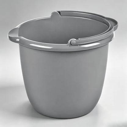 10 Quart Classic Titanium Spout Pail, Reinforced Rim Utility Bucket with Pour Spout, Comfort Grip Handle Nestable Storage for Home Cleaning Car Washing