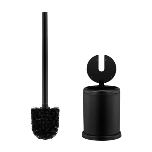 ToiletTree Products Deluxe Toilet Brush with Lid - Black - style: Black