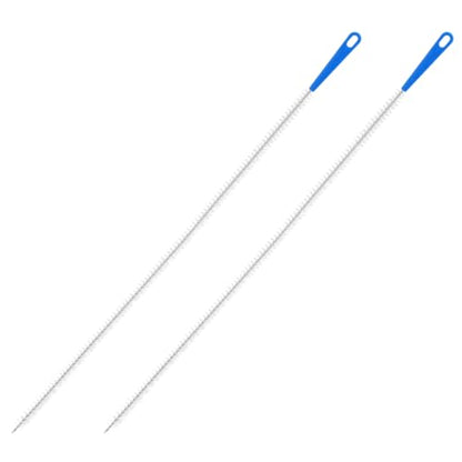 2Pcs Drain Cleaning Brush, Long Drain Clog Remover Tool 23.6inch, Pipe Brush Cleaner with Nylon Bristle, Sink Drains Cleaner Flexibly Bendable for Toilet, Kitchen Sink, Bathroom Hair Clogging, Shower