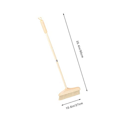 Soft Bristle Broom for Dusting Sweeping Detachable Handle Long Reach Floor Cleaning for Home Office Rv