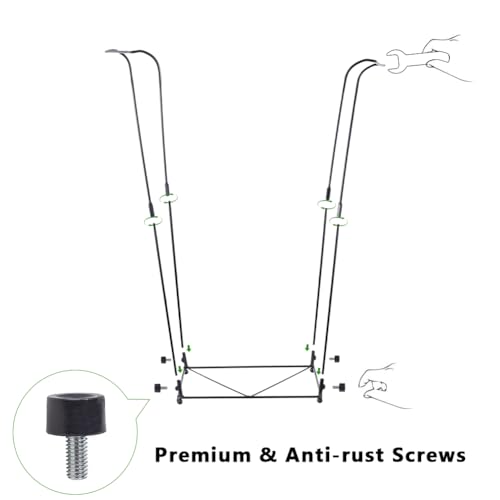 Trash Bag Holder, Metal Garbage Bag Holder, 30-45 Gallon Portable Trash Bag Holder Stand, Multi-use Leaf Bag Holder for Yard, Camping, Party, Wedding - color: BlackA-1PC