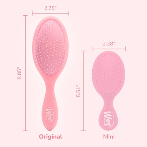 Wet Brush Original Detangler, Pink Drink (Summer Quencher), Ultra-Soft IntelliFlex Bristles Glide Through Tangles, Detangling Hair Brush (Wet & Dry), Women & Men, Limited Edition - color: Summer Pink Drink
