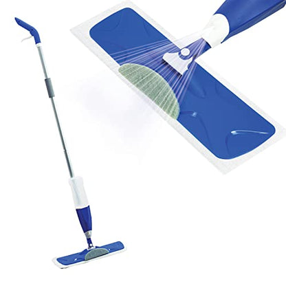 LOLA Microfiber Spritz N' Mop, Built-in Spray Bottle, 17" Wide Head, Includes Large Scuff Remover, Can Be Used Wet for Cleaning and Dry for Dusting, 1 Pack