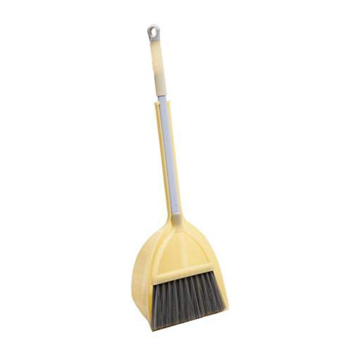 Mini Broom with Dustpan for Kids,Little Housekeeping Helper Set (Light Yellow) - color: Light Yellow