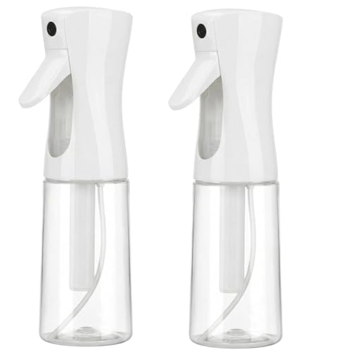 Spray Bottle For Hair,Continuous Spray Bottle, Empty Spray Bottles – Recycled Hair Misting Sprayer for Styling, Cleaning, Plants, Barbers (Whtie) - color: white