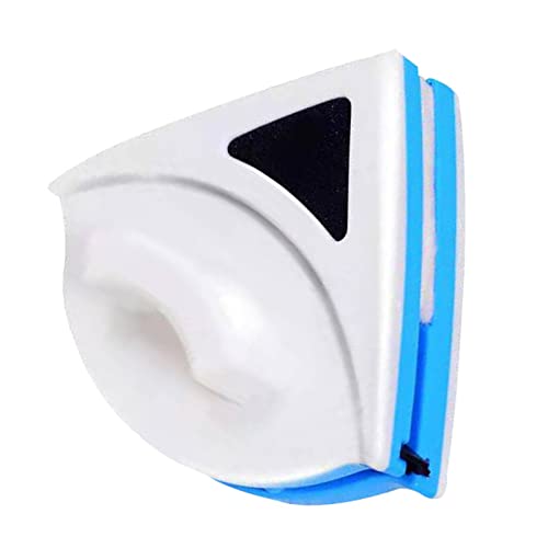 Magnetic Window Cleaner, Magnetic Windshields Cleaner Tool, Blue Triangle Shape Single Sided Magnetics Glass Wiper Washing Brush Tool P3‑8mm
