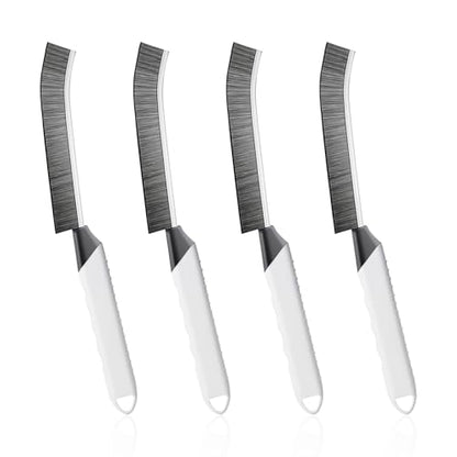 SUOXU Cleaning Brush Grout Scrub Brush,Home Kitchen Bathroom Window Gap Cleaning Tools,4 pcs Hard Bristle Scrubbing Brush,Kitchen Bathroom Tile Toilet Home Essentials Cleaner Household Use - color: White+grey×4
