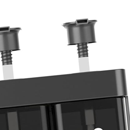 TARSHYRY Extended Nozzle, Dual Installation Method, with Locking Device, Three Chamber Design, 500ml Capacity, Convenient and Practical, Made of ABS Material. (Deep Gray) - color: Deep Gray