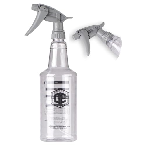 Freebily Spray Bottles 750ml Mist Spraying Empty Water Sprayer Bottle Plastic Refillable Containers for Cleaning Solutions Grey One Size - color: Grey