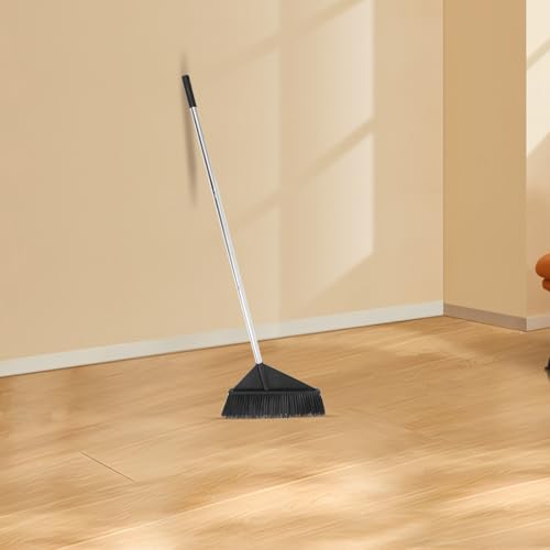 Long Handle Stiff Bristle Push Broom for Indoor and Outdoor Cleaning, Wide Sturdy Floor Sweeper for Household, Office, Garden, and Garage Use Style
