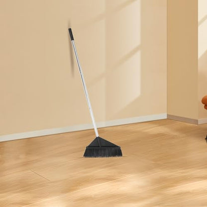 Long Handle Stiff Bristle Push Broom for Indoor and Outdoor Cleaning, Wide Sturdy Floor Sweeper for Household, Office, Garden, and Garage Use Style