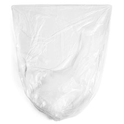 Aluf Plastics 20-30 Gallon Trash Bags - (Commercial 500 Pack) - Source Reduction Series Value High Density 10 Micron Gauge (equiv) - Intended for Home, Office, Bathroom, Paper, Styrofoam,Clear - color: Clear, style: 20-30 Gal, 10 Micron Equiv, 500 Count
