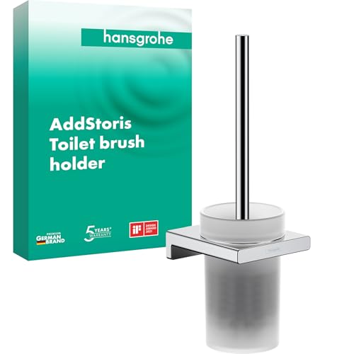 Hansgrohe Toilet Brush Holder, Metal, Chrome