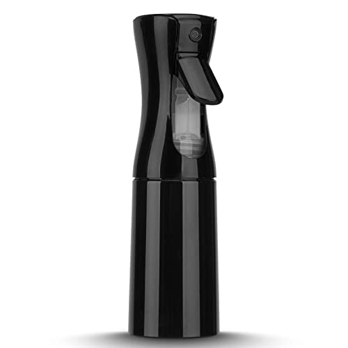 Spray Bottle for Hair (6.8OZ /200ML) Continuous Ultra Fine Mist Sprayer for Hair, Salons, Barber, Plants, Skin Care, Cleaning 1 Pack BLACK - color: Black, size: 200ml-1 Pack