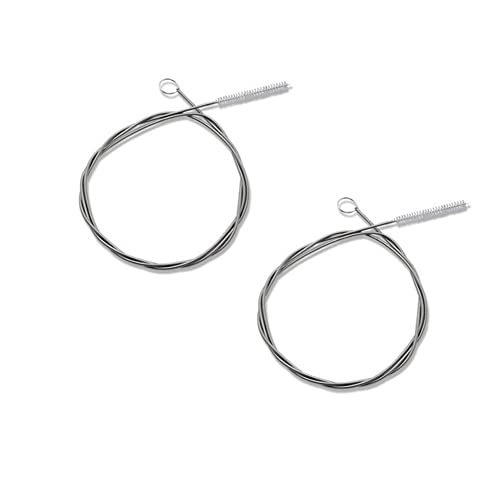 60 Inch Extra Long Flexible Tube Pipe Cleaner Brush Fridge Cleaning Tool, Stainless Steel Drain Tube Cleaning Brushes for Sink Refrigerator Kitchen（2 Pack）