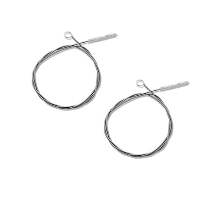 60 Inch Extra Long Flexible Tube Pipe Cleaner Brush Fridge Cleaning Tool, Stainless Steel Drain Tube Cleaning Brushes for Sink Refrigerator Kitchen（2 Pack）