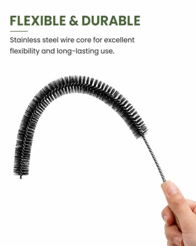 Dryer Vent Cleaner Kit Clothes Lint Brush, Bendable Gap Cleaning Tools 2Pcs (28 Inches)