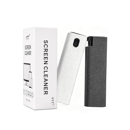 YTT Touchscreen Mist Cleaner, Screen Cleaner, for All Phones, Laptop and Tablet Screens,Two in One Spray and Microfiber Cloth (White and Gray) 2Pack - color: White and Grey