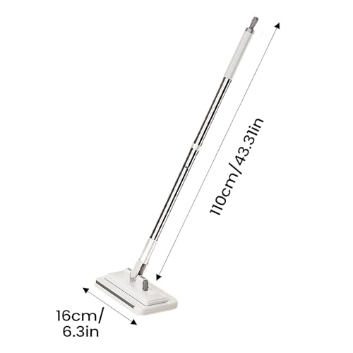 Zero Touch Mini Mop - Manual Squeezer, 1 Unit Compact for Vertical Reach, Small Scrubber with Rotating Head, Janitorial Aid, Refuse Eraser for Hardwood, Vinyl and Stone Inside Pantries - color: 110cm