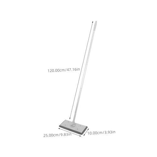 Cabilock Adjustable Flat Mop with Section Extendable Pole Removable Microfiber Cleaning Mop Head for Dust Absorption Window and Floor Squeegee for Home Shower Door Cleaning