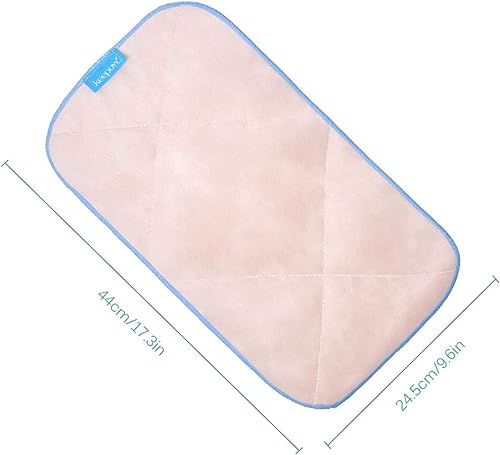 KEEPOW Mop Refills Compatible with MR.SIGA Professional Mop | Microfiber, Dual-sided 17.3x9.6" refills compatible with MR.SIGA & similar clamp mops, Plush side for waxing, 3-pack bulk set - size: 3 Pack