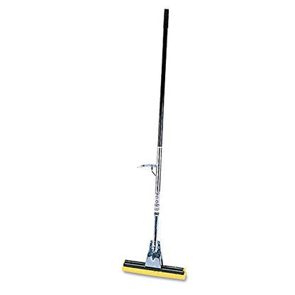 Rubbermaid Commercial Products Cellulose Sponge Mop with Steel Handle (FG643500BRNZ) Metal, 1 EA - style: Sponge Mop with Head