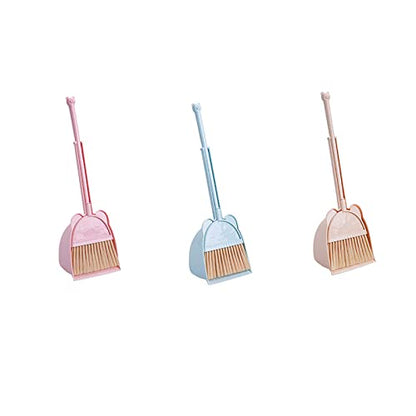 Heavy Duty Broom and Dustpan Set for Sweeping Lightweight, Indoor Tools with Long Handle, Static-Free Bristles Ideal for Hardwood Floors, Tile, Pet Hair and Daily Use