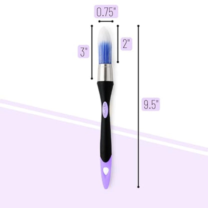 Bates- Trim Brush, 0.75 Inch, Edge Painting Tool, Trim Paint Brushes, Trimmer Edger, Trim Brush - color: Purple-black, size: 0.75 inch, 1 Pack