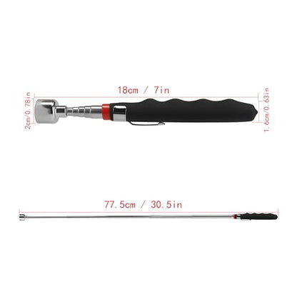 20 lb Telescoping Magnetic Pick Up Tool Extendable 31" Telescopic Magnet Stick Useful for Hard-to-Reach,Sink Drains Mechanic Automotive Gifts for Men Women Husband Birthday Father's Day (Magnet 2 PCS)