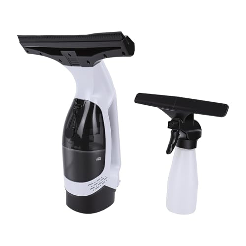 Window Vacuum Cleaner, 2000Pa Suction Cordless Handheld Electric Window Cleaner, 280mm Wiper with Detachable 150ml Tank, Ideal for, Tiles, Mirrors, Showers &