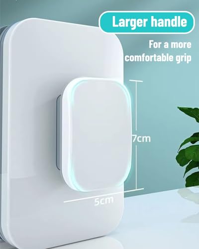 Large Grip Magnetic Window Cleaner High Safety, Double Sided Magnetic Window Cleaner Fit for 3 to 10mm Glasses for Household Maintenance Users