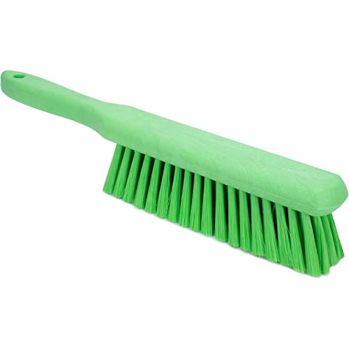 SPARTA 8 Inch Soft Counter Brush with Polyester Bristles and 5 Inch Handle, Color Coded Handheld Broom for Tables Countertops and Foodservice Surfaces, 13 Inch Overall Length, Lime, Pack of 6 - color: Lime
