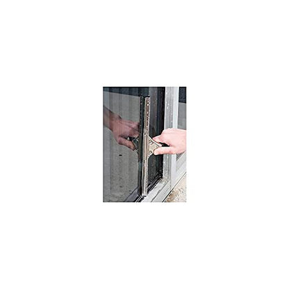 Unger PR45 Pro Stainless Steel Window Squeegee, 18 inch Wide Blade, Black Rubber