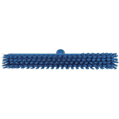 Vikan 31743 Broom,Push,Soft/Stiff,16.5",PP/PBT,Blue - color: Blue, size: 3174