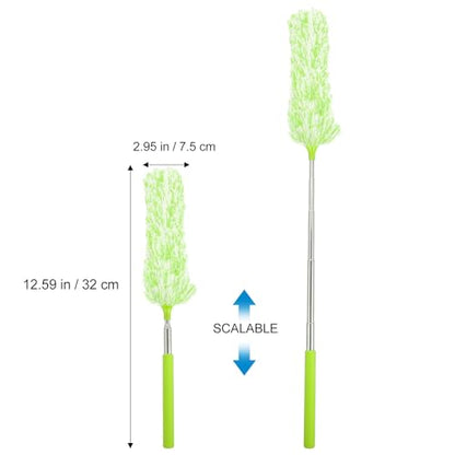 Hemobllo Microfiber Extendable Duster Cleaning Tool with Telescopic Handle, Washable Household Dust Sweeper for High Ceilings and Furniture Dust Removal