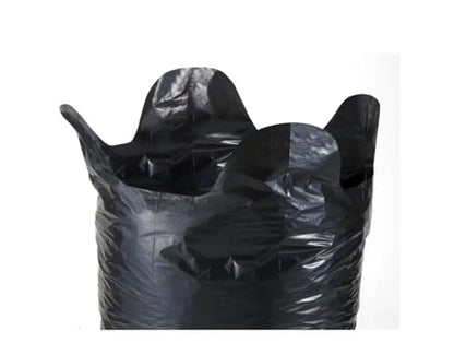 42 Gallon Heavy Duty Clean-Up Trash Bags – 50 Count, 3 Mil Thick, Tear & Puncture Resistant, Flap Tie Closure – Contractor, Commercial, Home Use – Black Garbage Bags