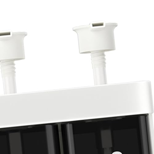 TARSHYRY Extended Nozzle, Dual Installation Method, with Locking Device, Three Chamber Design, 500ml Capacity, Convenient and Practical, Made of ABS Material. (White) - color: White