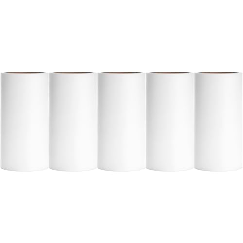 4.6 inch Giant Lint Roller Refills Compatible with Evercare Giant Lint Roller 4.6 inch Pet Hair Remover Roller Refill Extra Sticky 60 Sheets per Roll 5 Pack Total 300 Sheets - size: 4.6 inch