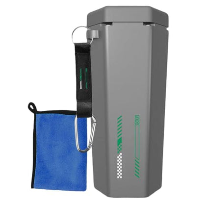 Golf Ball Washer, Sports Cleaning Tool, Portable Golf Cleaner | Compact Golf Washing Machine for Outdoor Practice, Golf Towel Set for Club Cleaning, Accessory for Course
