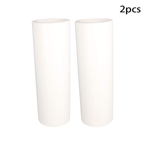 Othmro 2Pcs 18m Length 152.4mm Width 0.05mm Thick Anti Static Lint Roller 6inch PE Plastic Lint Removers Anti-Static Sticky Dust Tube Remove Hair Fur for Pet Lint Roller White - color: 2pcs 59x0.5ft