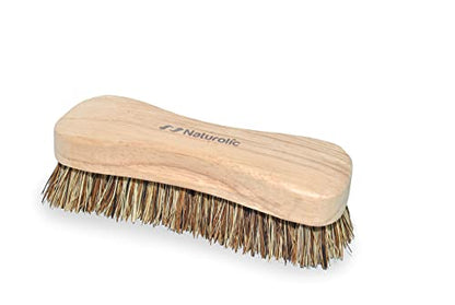All-Natural Wooden Scrub Brush Set – 12 Pack | Heavy-Duty Palmyra Bristle Cleaning Brushes for Commercial and Industrial Use | Floor, Tile, Grout and Workshop Scrubber | Bulk Cleaning Supply