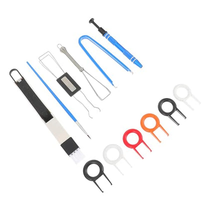 Cabilock Mechanical Keyboard Key Cap Puller and Anti-Static Cleaning Brush Kit with Metal and Plastic Tools for Computer Keyboard Maintenance