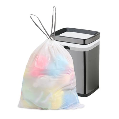 10 Gallon Trash Bags Drawstring, 1 Mil Thick White Garbage Bag for Office Kitchen, 75 Count - style: 10 Gallon Drawstring