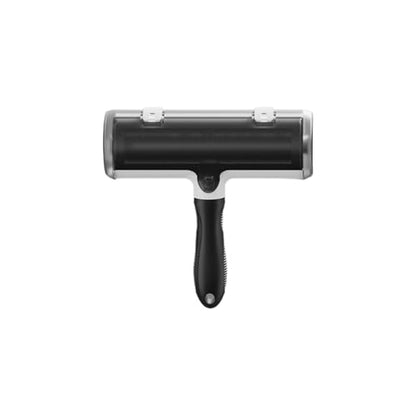 Pet Hair Remover Roller, Reusable Lint Roller with Large Fur Bin, Portable Cat and Dog Hair Remover for Couch, Bedding, Car, Rugs & Furniture (Black) - color: Black