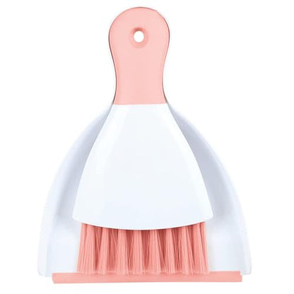 Small Hand Dust Pan and Brush - Small Broom and Dustpan Set, Mini Broom and Dustpan, Compact Dustpans and Brush for Home Cleaning, Sofa, Desk, Guinea Pig Cage, Cat Litter, etc. (Pink) - color: Pink, size: 1 Set